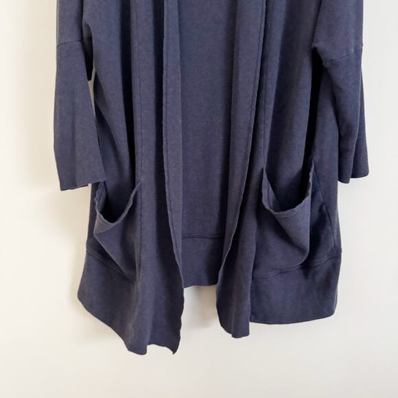 PACT Airplane Wrap Cardigan Heather Blue Large XL - Picture 4 of 8